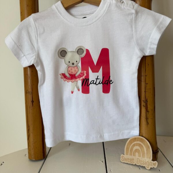 T-Shirt - Ratinha bailarina (com nome)