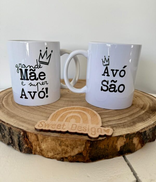 Caneca Personalizada - Grande Mãe e Super Avó