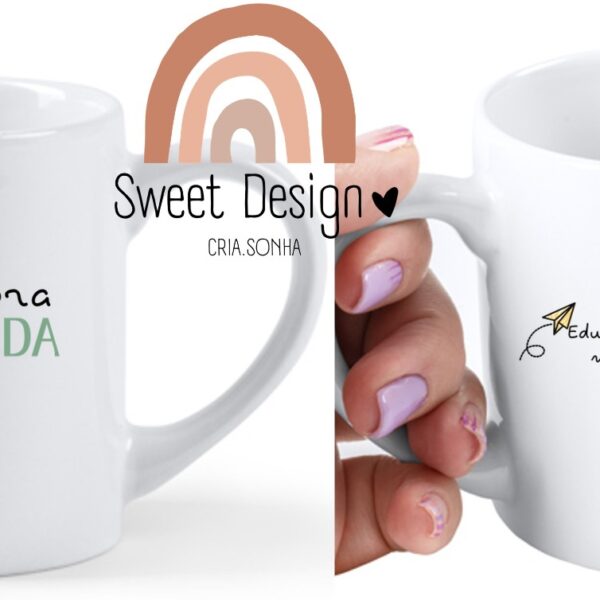 Caneca - Educar não é cortar asas, mas sim orientar o voo (Educadora/Professora/Auxiliar)