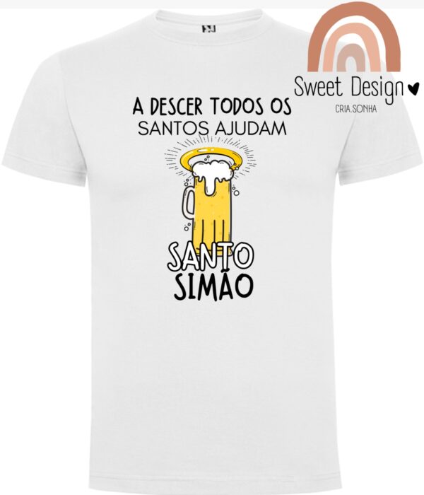 T-Shirt - A descer todos os Santos ajudam (com Caneca Personalizada de cerveja e nome)