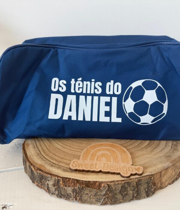 Bolsa para ténis/sapatilhas - Bolsa com bola de futebol e nome