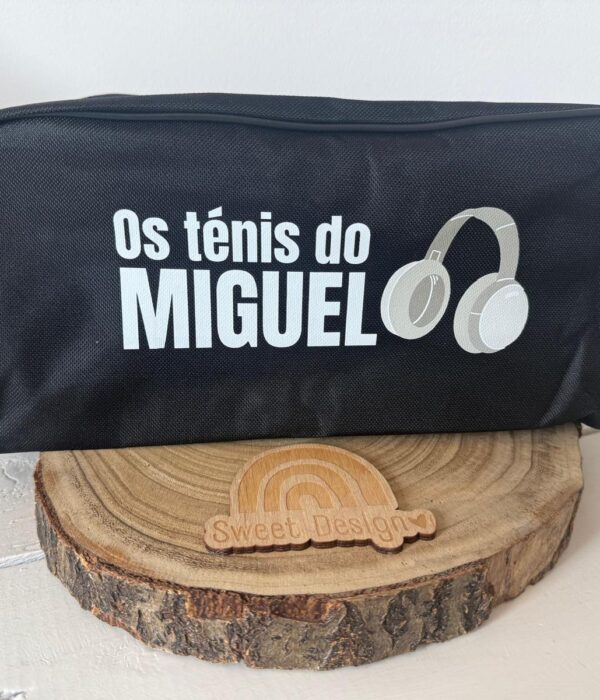 Bolsa para ténis/sapatilhas - Bolsa com phones e nome