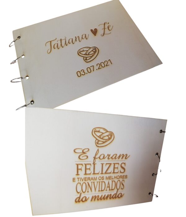 Livro de Honra/dedicatórias - Casamento