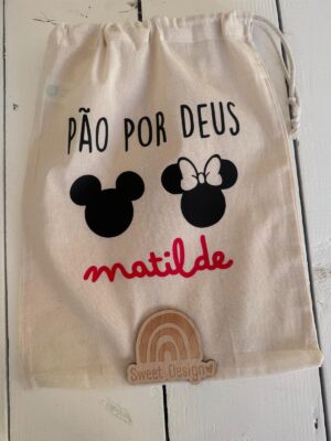 Saco Pão por Deus - Mickey e Minnie