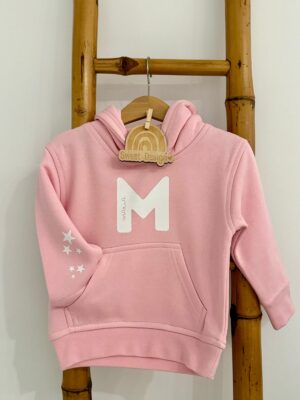 Sweat - Nome e inicial do nome com estrelas na manga