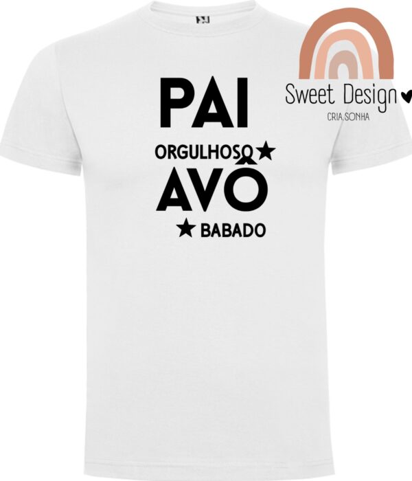 T-Shirt - Pai orgulhoso Avô babado