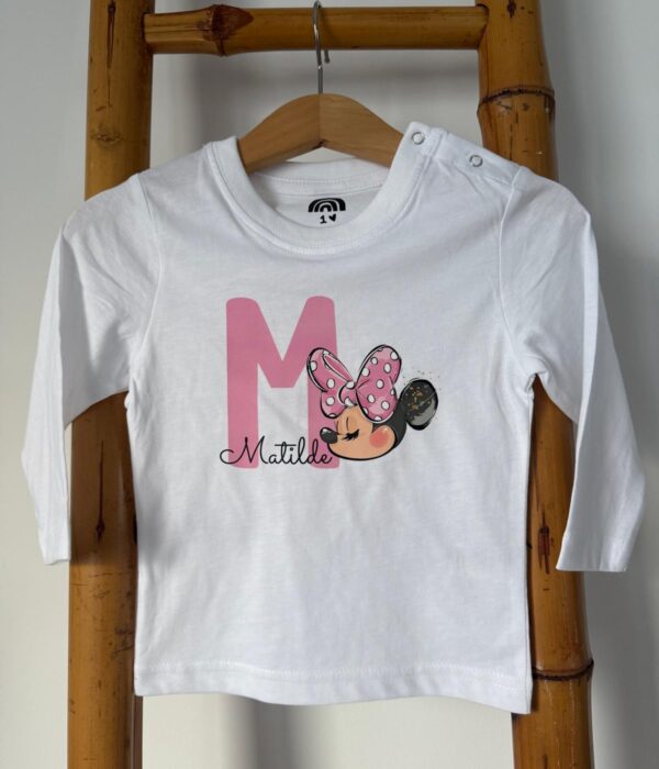 Longsleeve - Nome com Minnie
