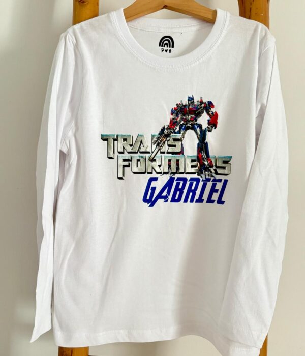 Longsleeve - Transformers com nome