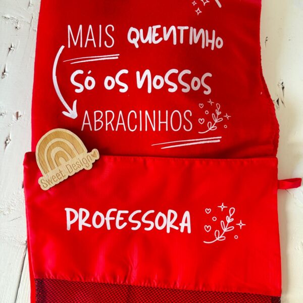 Manta Polar - Professora/Educadora Mais quentinho só os nosso abracinhos
