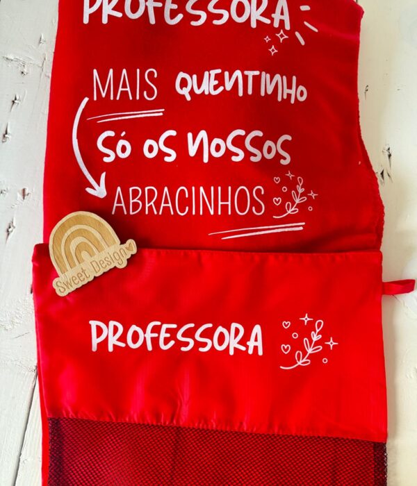 Manta Polar - Professora/Educadora Mais quentinho só os nosso abracinhos