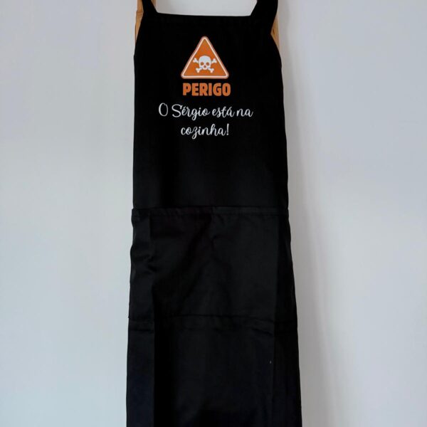 Avental -  Perigo o (nome) está na cozinha