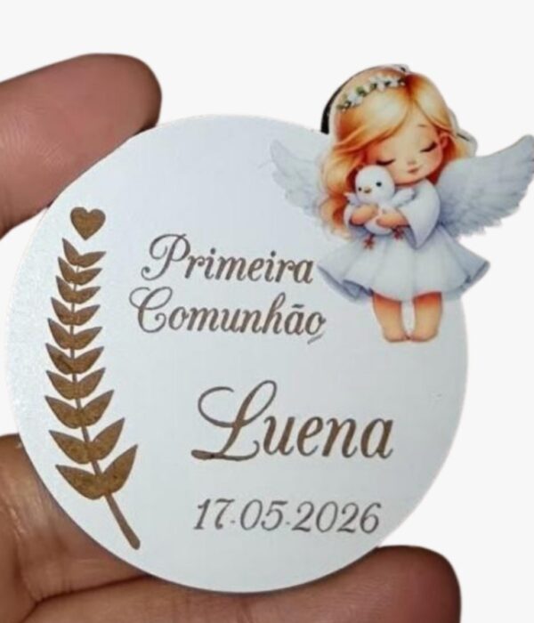 Lembrança - Íman com Anjo Menina (Primeira Comunhão)