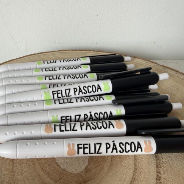 Caneta em plástico - Feliz Páscoa