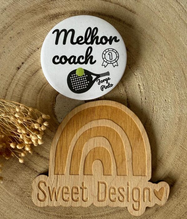 Crachá - Melhor Coach com nome (Padel)