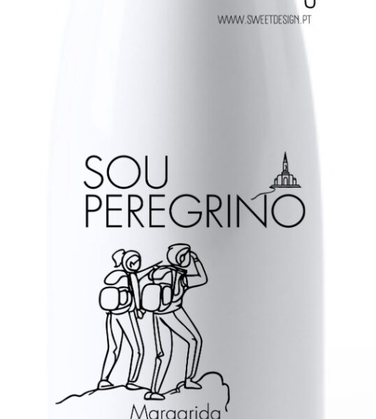 Garrafa metálica - Sou Peregrino (com nome)