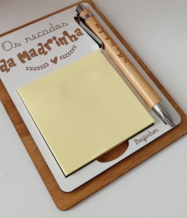 Suporte para post-it - Os recados da Madrinha