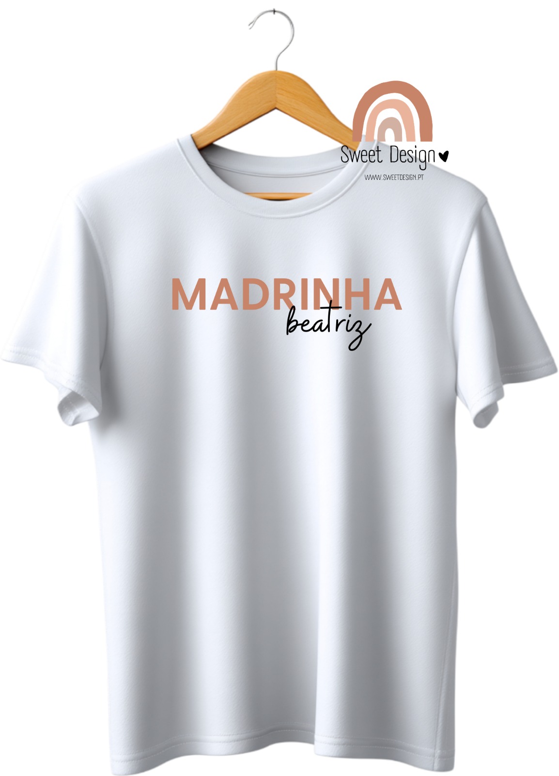 T-Shirt - Madrinha (com nome do afilhado/afilhada)