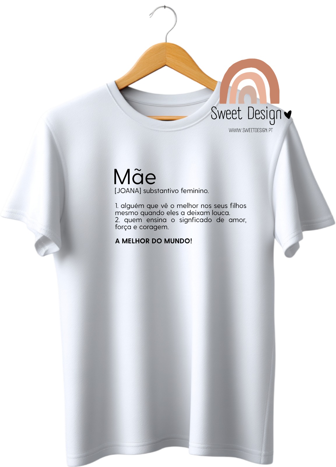 T-Shirt - Definição de MÃE (com nome)
