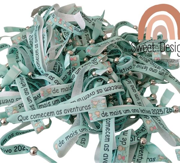 Pulseira de Cetim ajustável - Que comecem as aventuras de mais um ano letivo 2025/2026