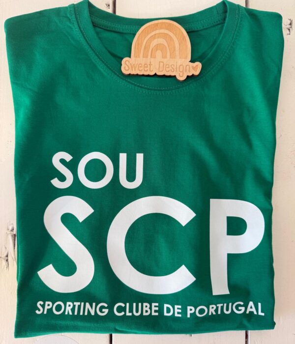 T-Shirt - Sou SCP com nome nas costas - Sporting Clube de Portugal