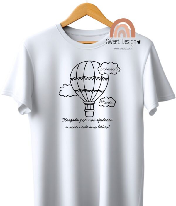 T-Shirt (oferta professores) – Obrigado por nos ajudares a voar neste ano letivo