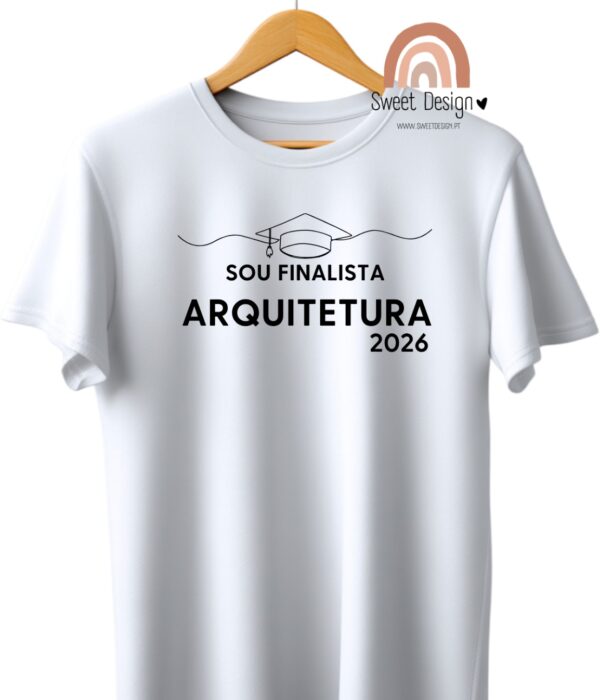 T-Shirt – Sou Finalista Arquitetura (com ano)