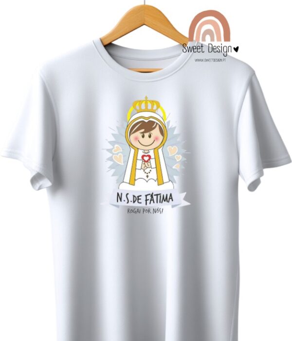 T-Shirt - Nossa Senhora de Fátima, Rogai por Nós