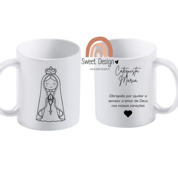 Caneca - Obrigado por ajudar a semear o amor de Deus nos nossos corações (catequista)
