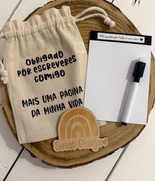 Ofertas Professores - Obrigado por escreveres comigo mais uma página da minha vida_2 (íman ardósia + caneta)