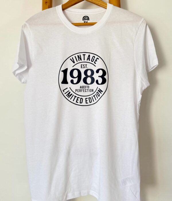 T-Shirt - Vintage 1983 Limited Edition (com ano)