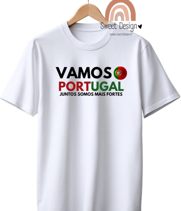 T-Shirt - Seleção Portugal - Vamos Portugal, juntos somos mais fortes