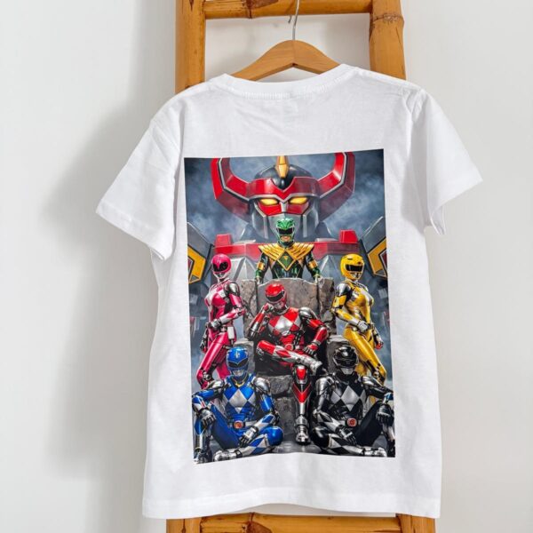T-Shirt - Power Rangers (com nome)