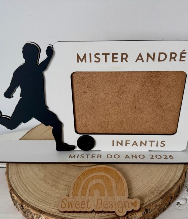 Moldura - MISTER do Ano - com nome do treinador de Futebol