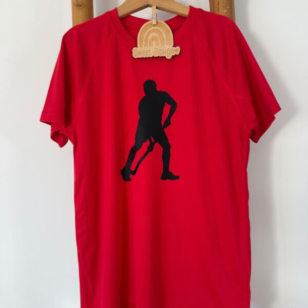 T-Shirt Técnica - Jogador de Hóquei com nome
