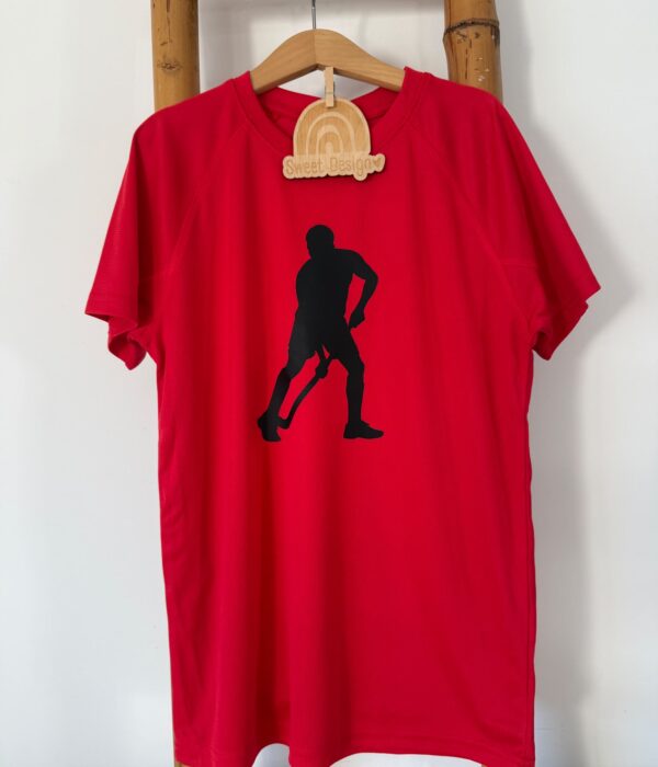T-Shirt Técnica - Jogador de Hóquei com nome