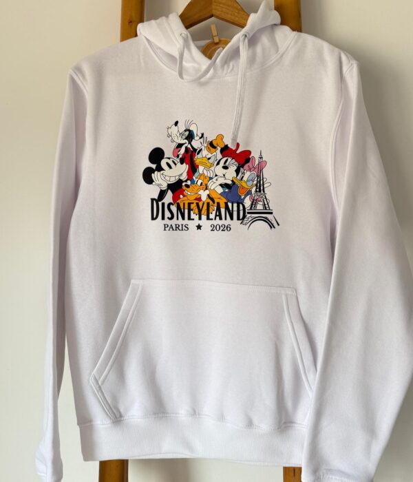 Sweat com capuz - Disneyland Paris com Torre Eiffel (Mickey e os seus amigos) (Cópia)